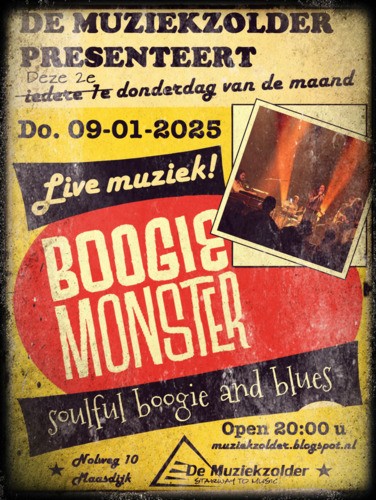 241230 Muziekzolder Boogie Monster Poster